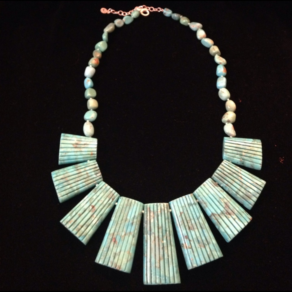 Treasured Turquoise & Silver Statement Necklace