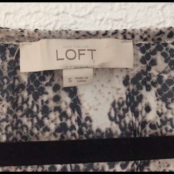 Loft Small Snakeskin Blouse - Picture 2 of 4