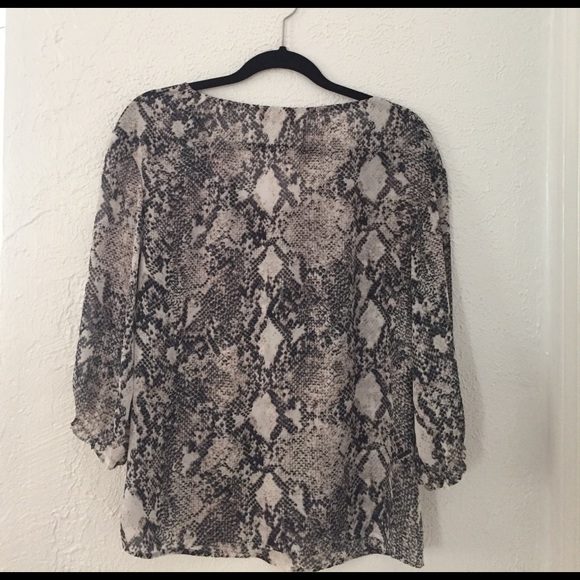 Loft Small Snakeskin Blouse - Picture 4 of 4