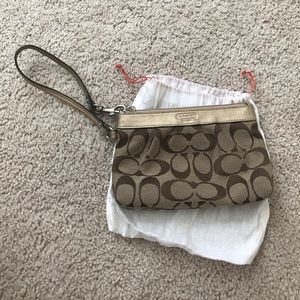 Coach wristlet- used condition