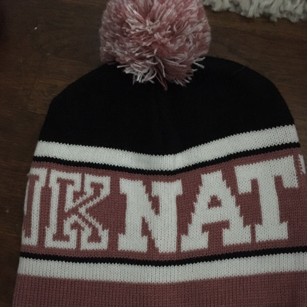 Pink nation beanie