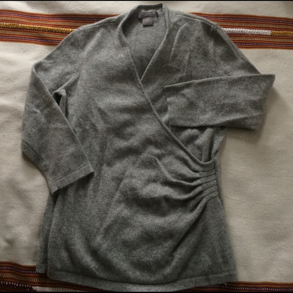 Shimmery AT Cashmere Soft sweater, petit small