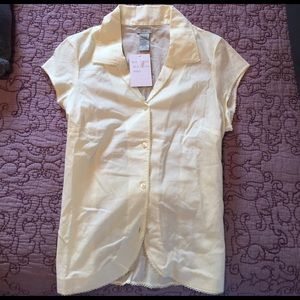 Pale yellow blouse