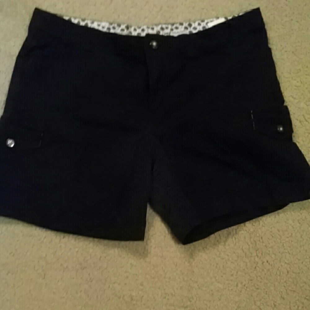 Black cargo shorts