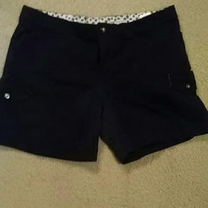 Black cargo shorts