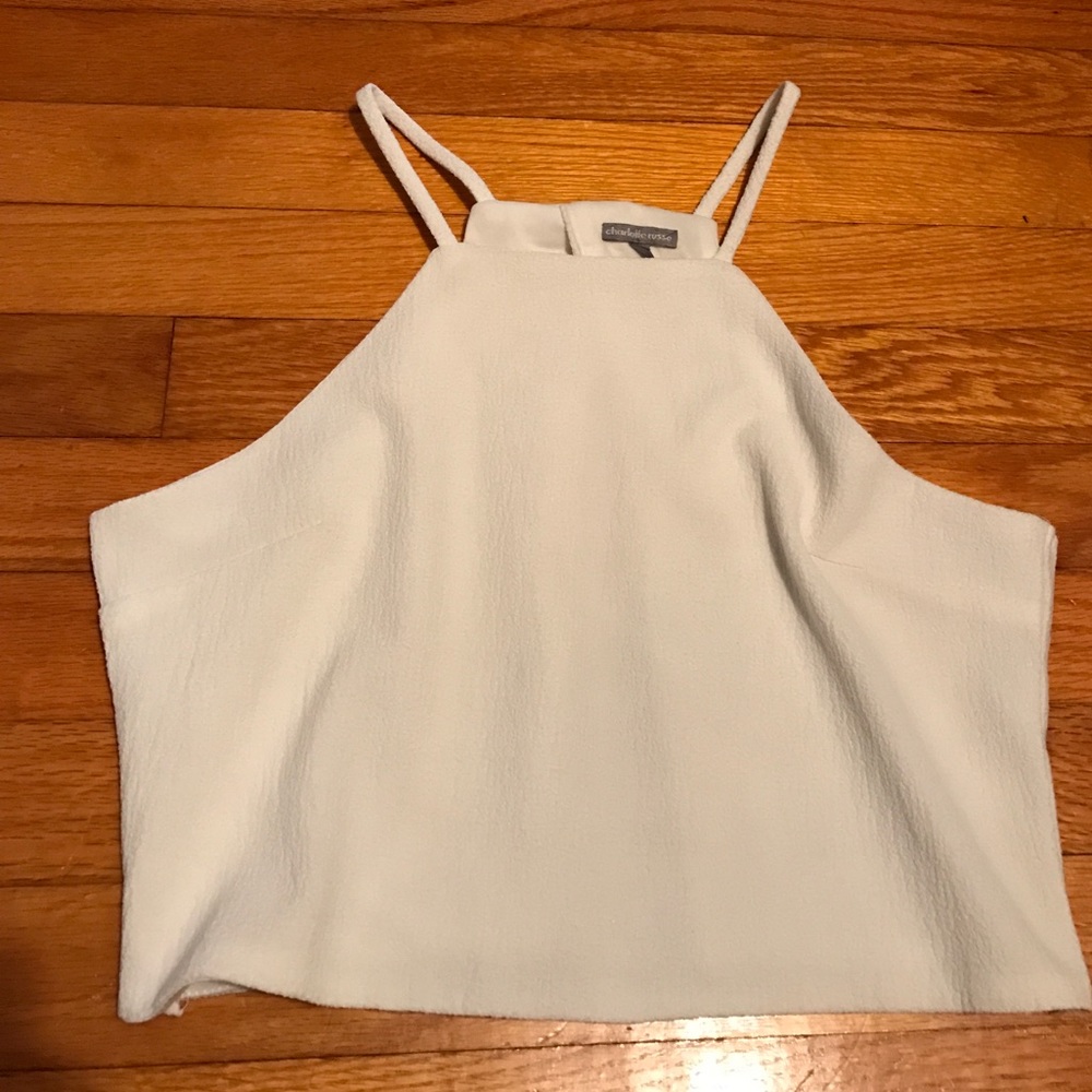 White crop top