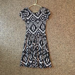 ASOS B&W Skater Dress NWOT