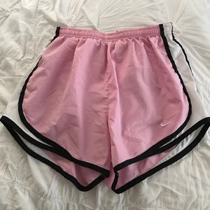 Pink Nike Dri-Fit Track shorts