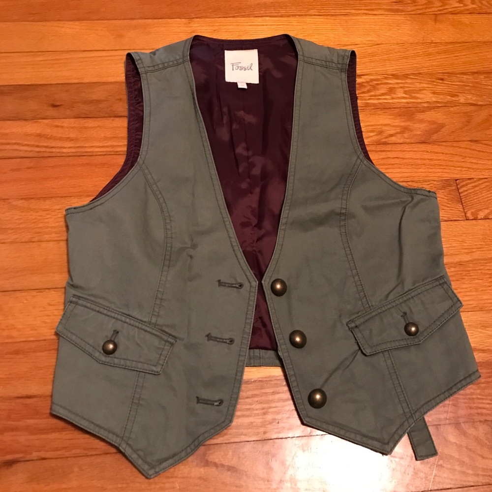 Green Fossil vest