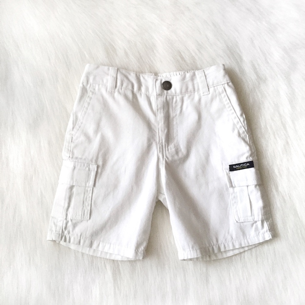 Nautica white cargo shorts