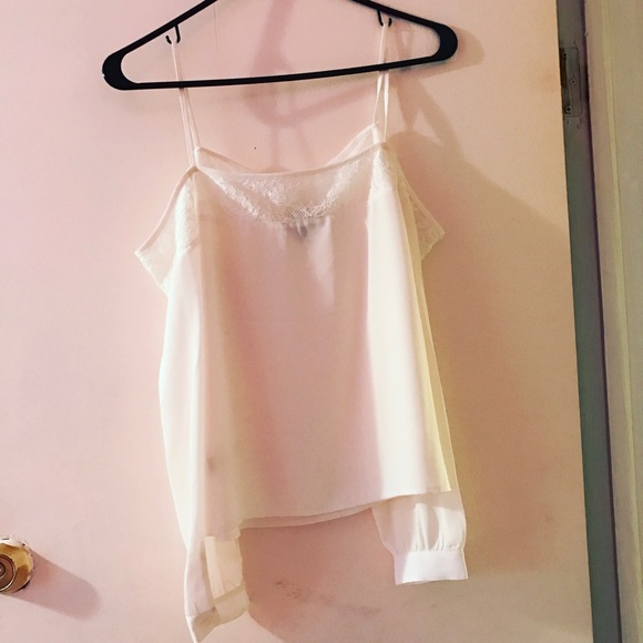 SOLD Express White Cold Shoulder Top - Picture 3 of 3