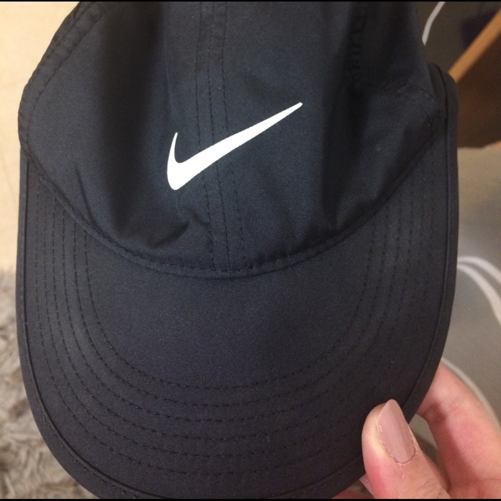 Black and White Nike Dri-Fit Hat