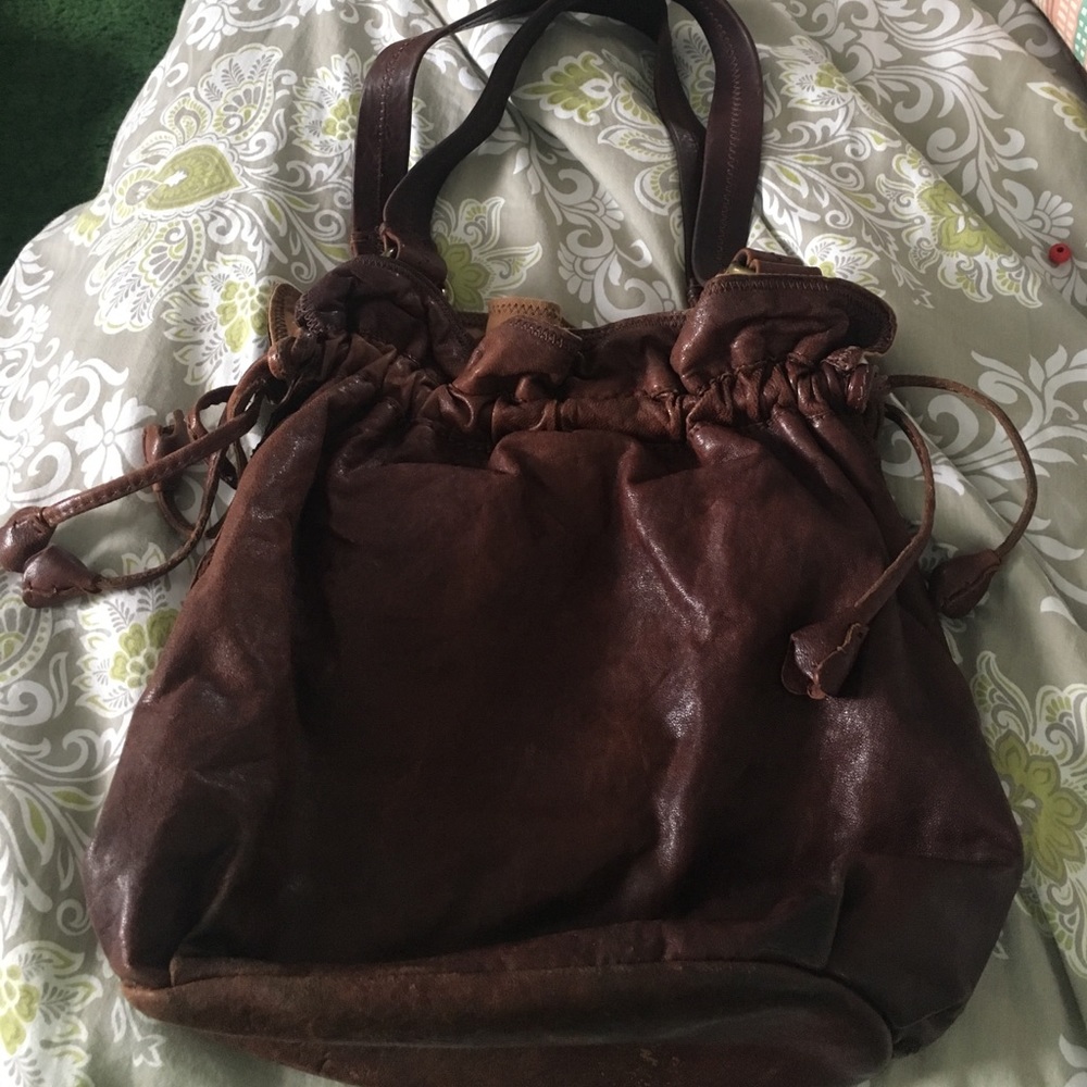Lucky brand brown leather purse