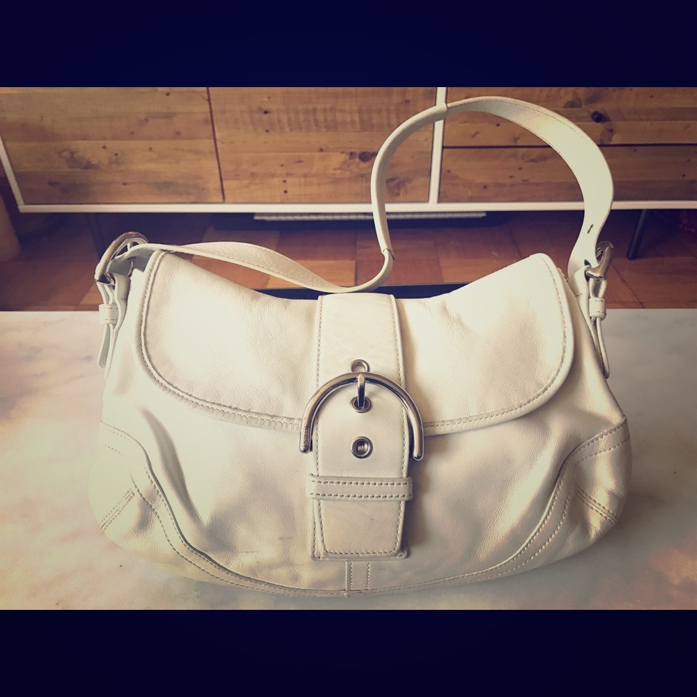 Coach leather slouch bag