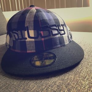 Stussy plaid fitted cap