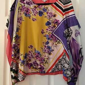 CAbi Scarf print top