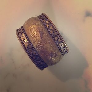 Gold Elephant Cuff