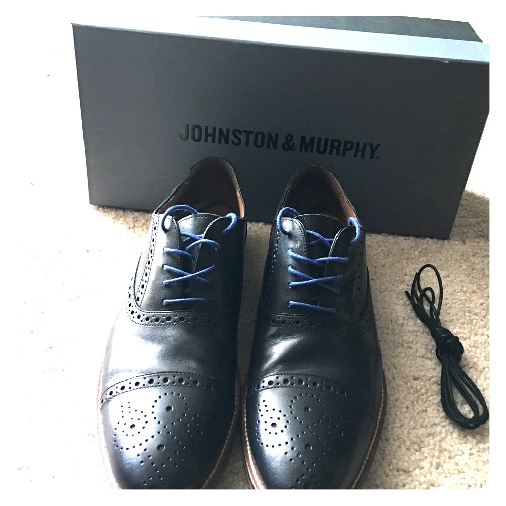 Captoe Johnston & Murphy Calfskin Dress Shoes