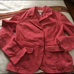 Talbots blazer, petite, stretch.