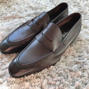 New Santoni Tristan Loafers - Dark Brown - Size 10