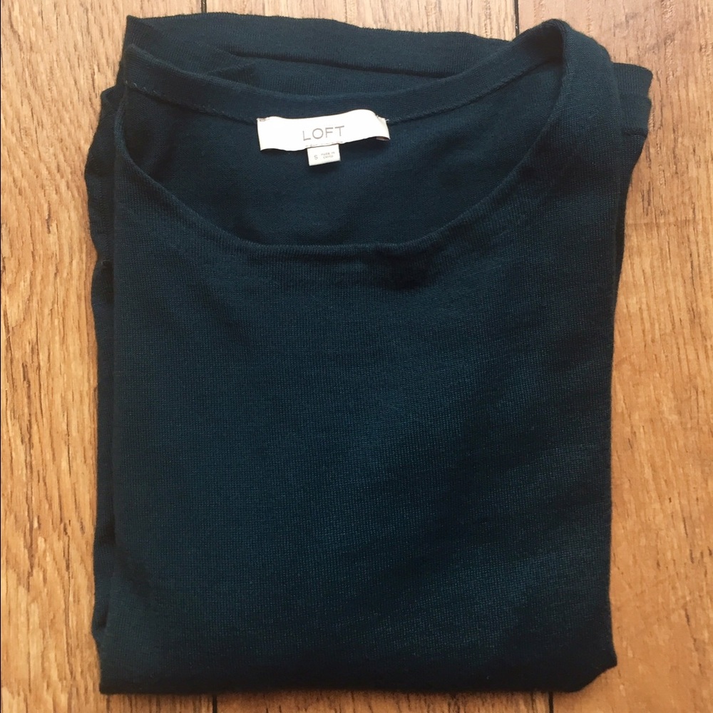 Loft teal sweater