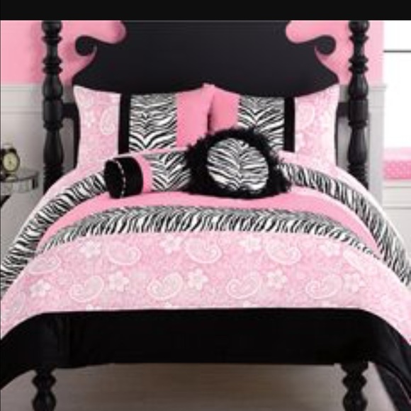 Other Pink And Zebra Bedroom Set Poshmark