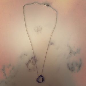 Tiffany & Co Silver Geometric Modern Heart