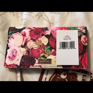 NWT Kate Spade Grant St Floral Stacy Wallet