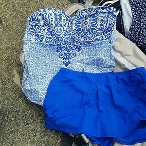 Liz Claiborne strapless tankini