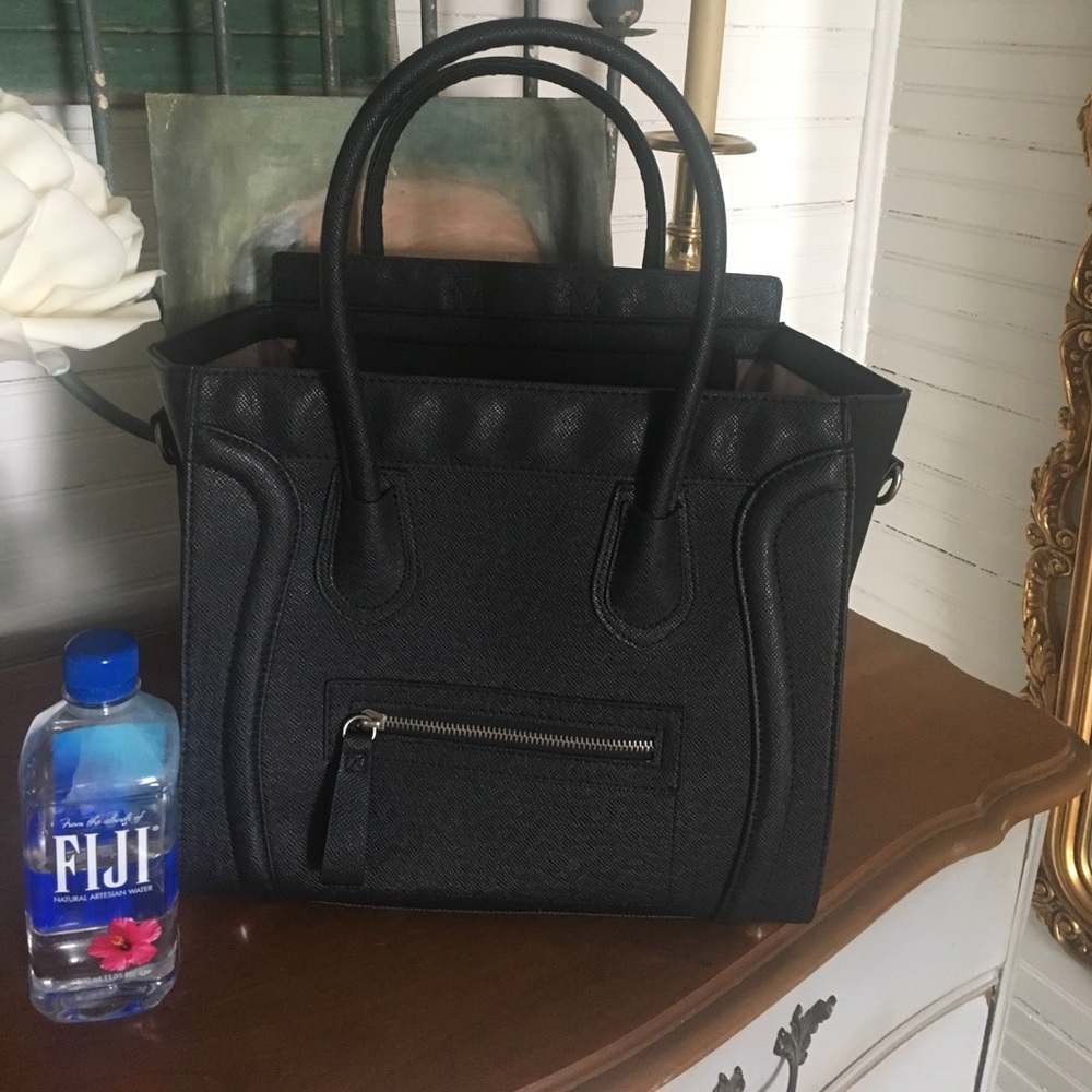 Black structured purse