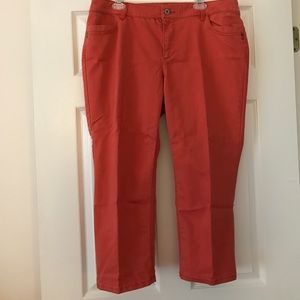 Chico's Burt Orange denim crop