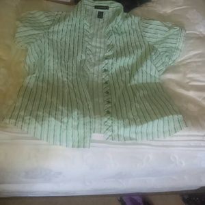 Short sleeve button up blouse