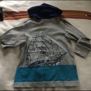 Gymboree hoodie, sail away!