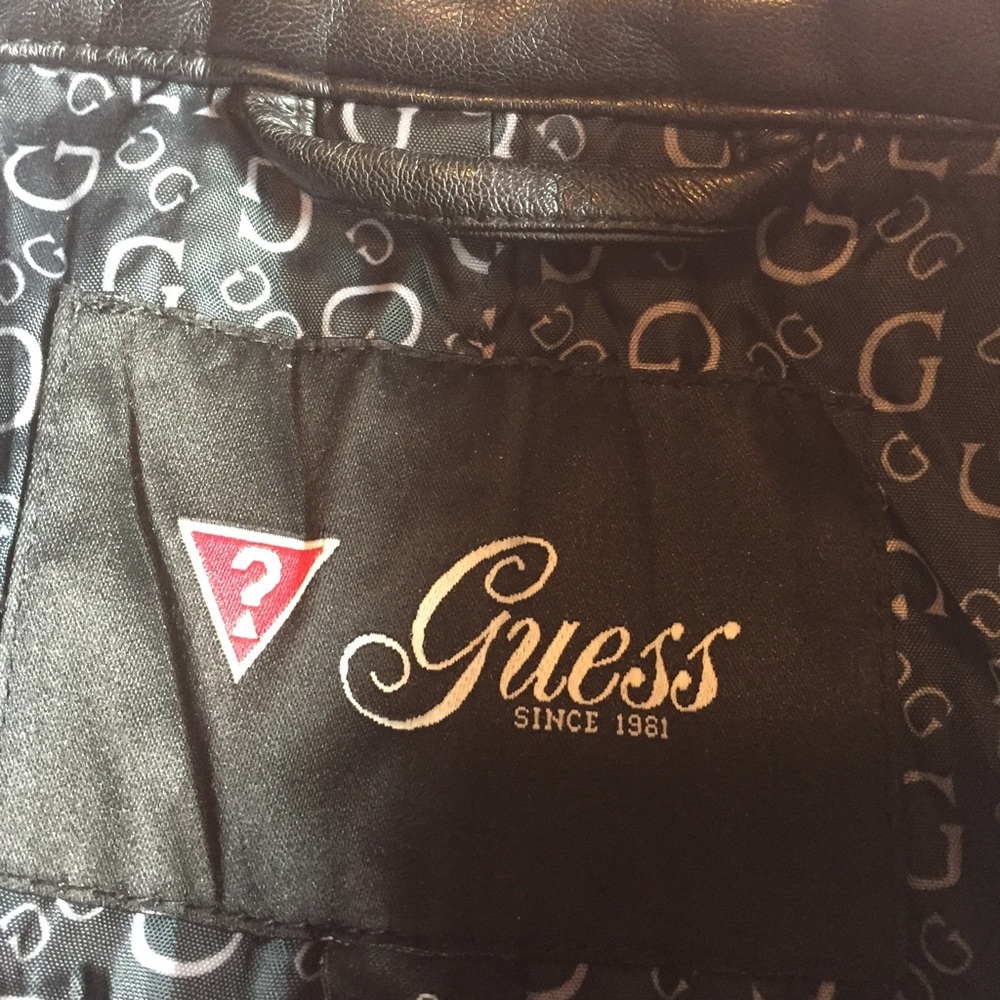 GUESS Leather Jacket - Picture 4 of 6