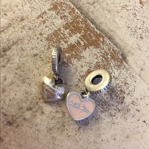 Pandora "I want to travel the world w/ you" charm