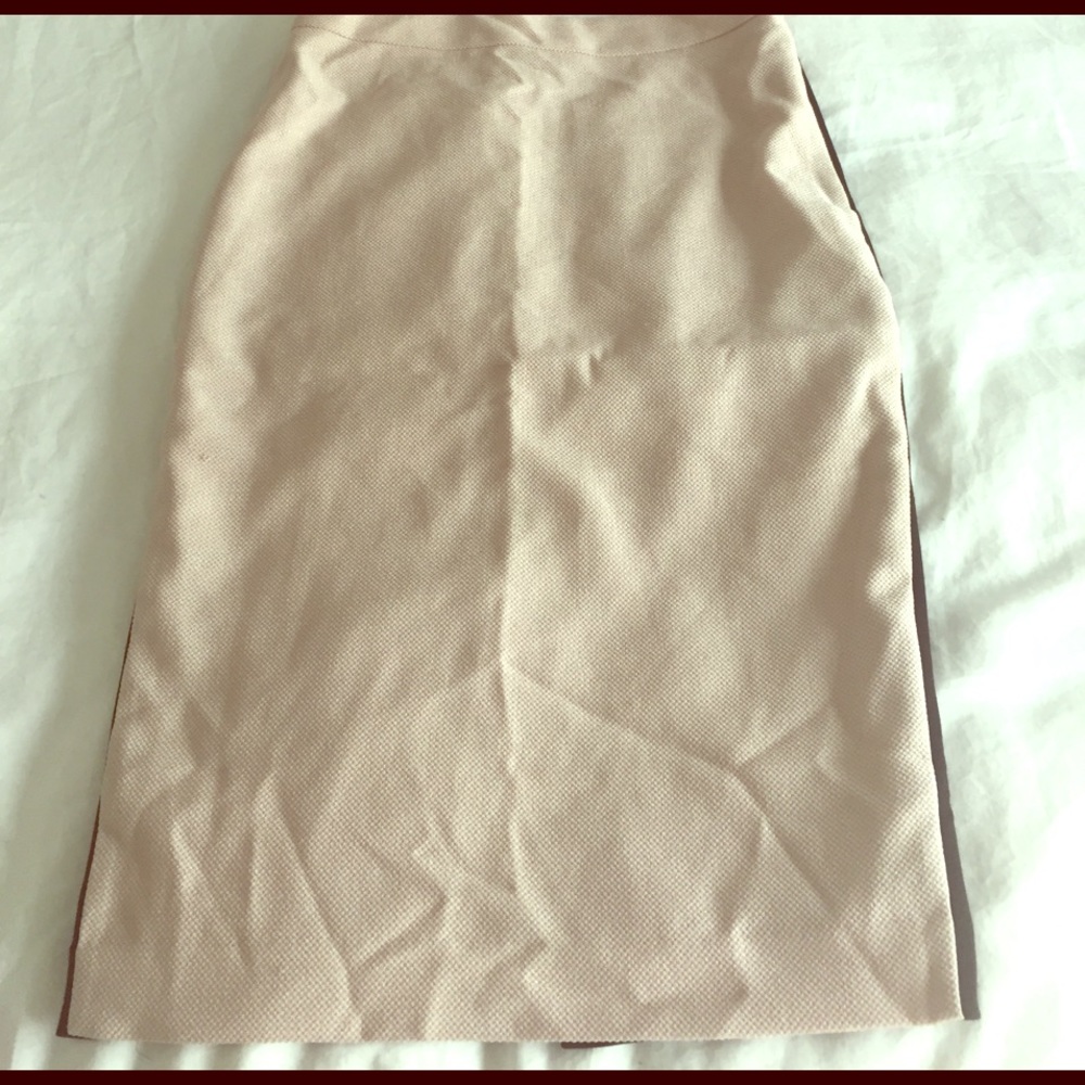 bebe Leather Paneled Skirt