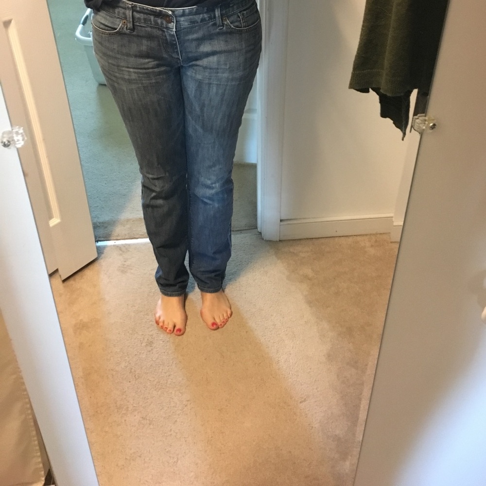 Well worn jeans
