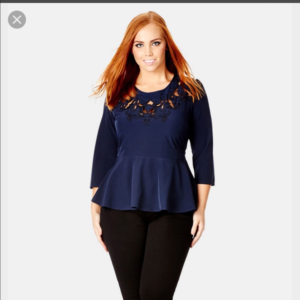 City Chic Peplum Top