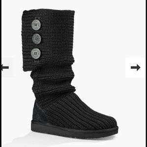 Black Classic Cardy Boot