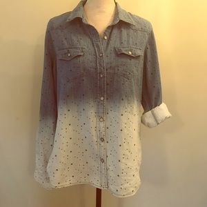Denim and Stars long sleeve button up XL