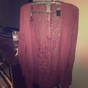 Burgundy cardigan