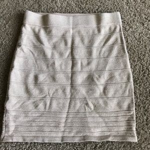 Light Gold Bodycon Skirt