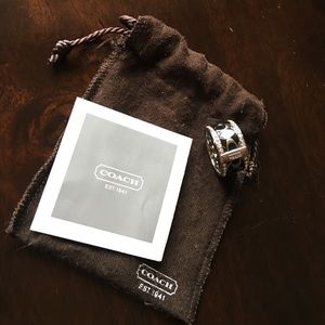 Coach black ring