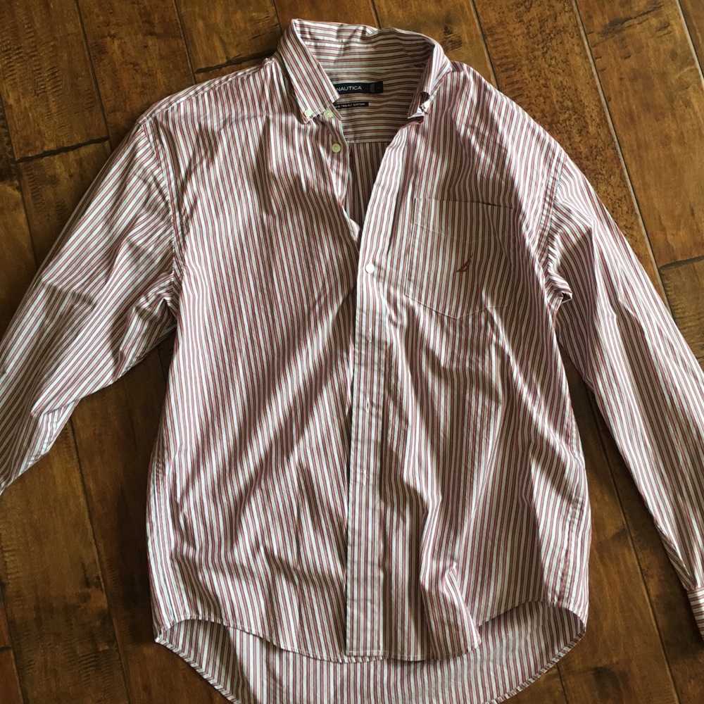 Men's Nautica Striped Dress Shirt
