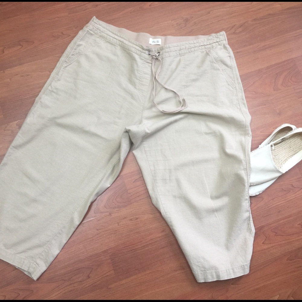 Linen capris