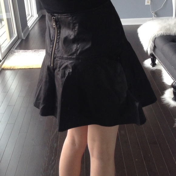 Free People Vegan Leather Trumpet Skirt - Picture 3 of 5