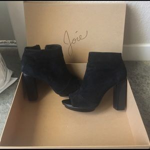 Joie Bria Black Suede Booties