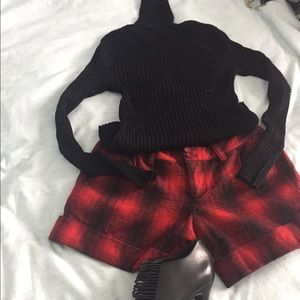 Lucky brand wool lined shorts lumberjack