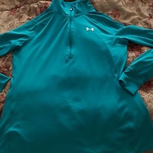 Under Armour Teal Semi-Fitted Large Top