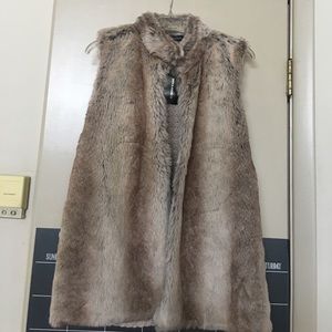 Faux fur vest